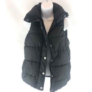 Old Navy Black Puff Vest Small Petite